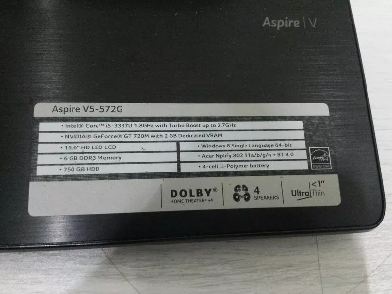 Ноутбук ACER Aspire V5-572G 2